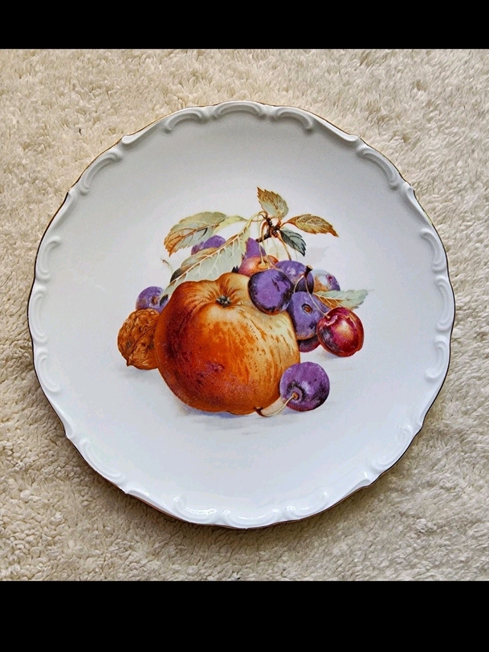 Schumann Arzberg Bavaria Vintage Fruit And Nut Decorative Plate